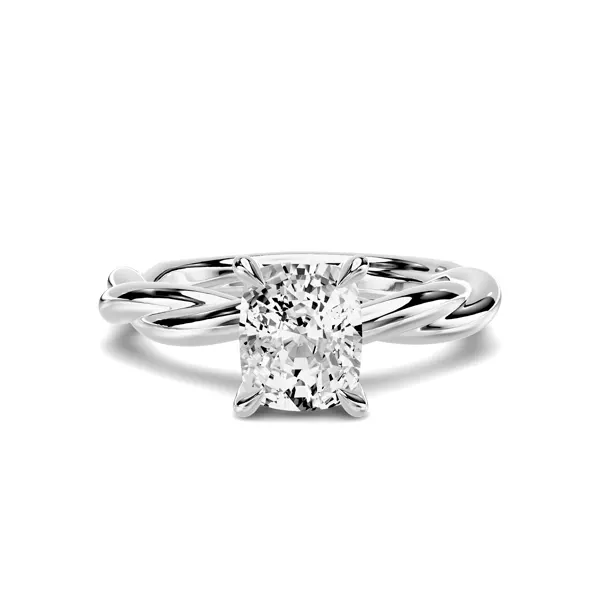 Riona Twist 1.00 ct. Elongated Cushion Lab Engagement Ring