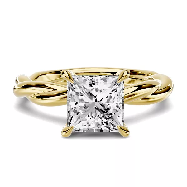 Riona Twist 3.00 ct. Princess-Cut Lab Engagement Ring