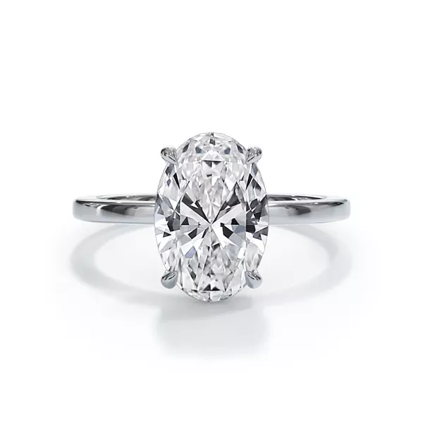 Bellora Hidden Halo 1.00 ct. Oval Lab Engagement Ring