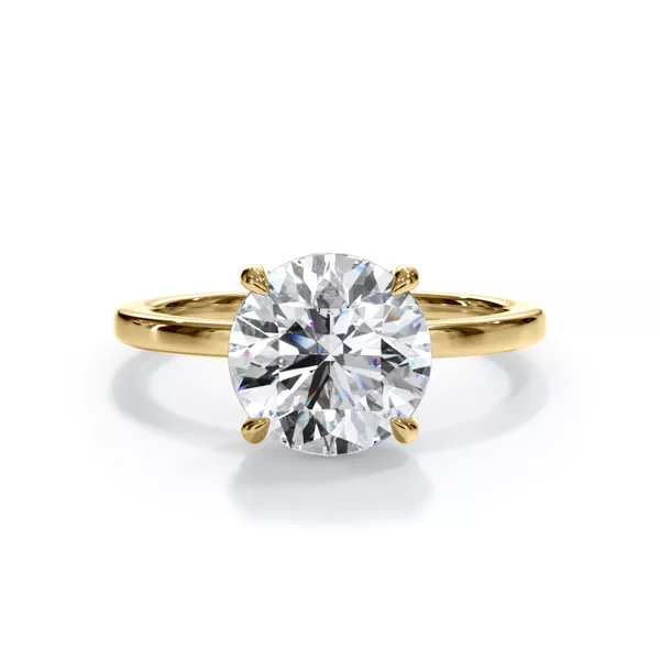 Bellora Hidden Halo 3.00 ct. Round Lab Engagement Ring