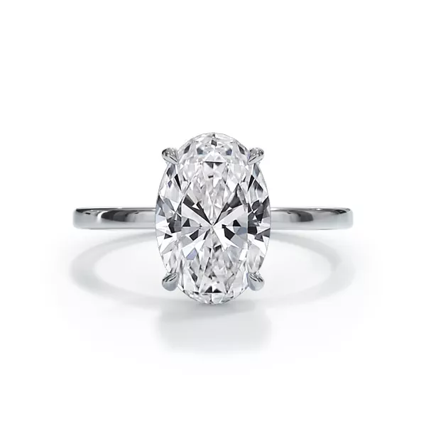 Bellora Solitaire 3.00 ct. Oval Lab Engagement Ring