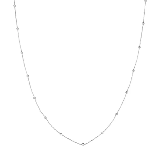 Mini Bead Station Gold Necklace