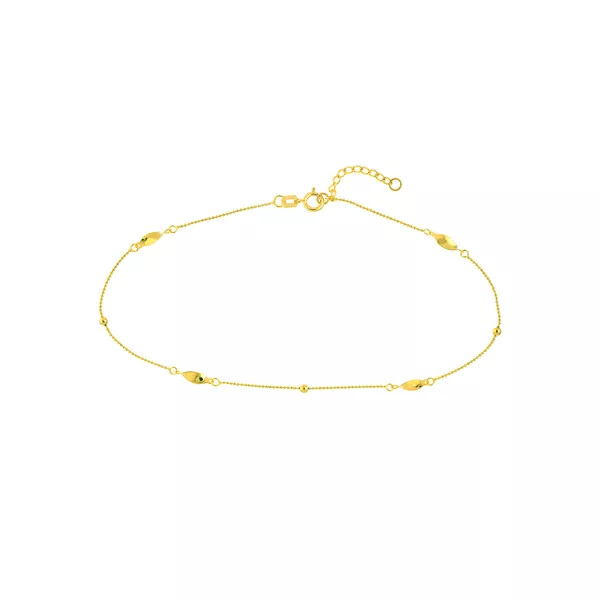 Mini Bead and Twist Anklet