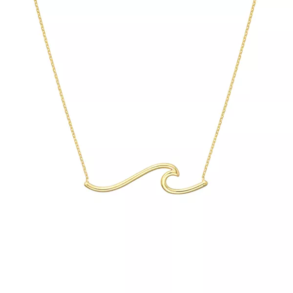 Wave Gold Necklace