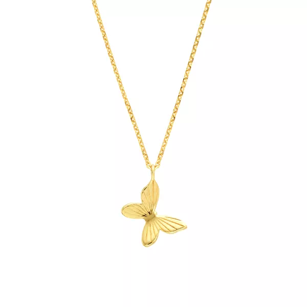 Golden Butterfly Charm Necklace