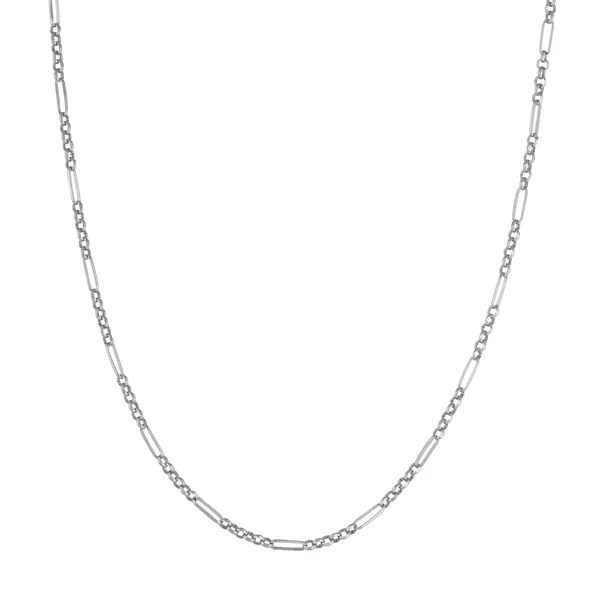 Paperclip Station Chain Necklace (20 in)
