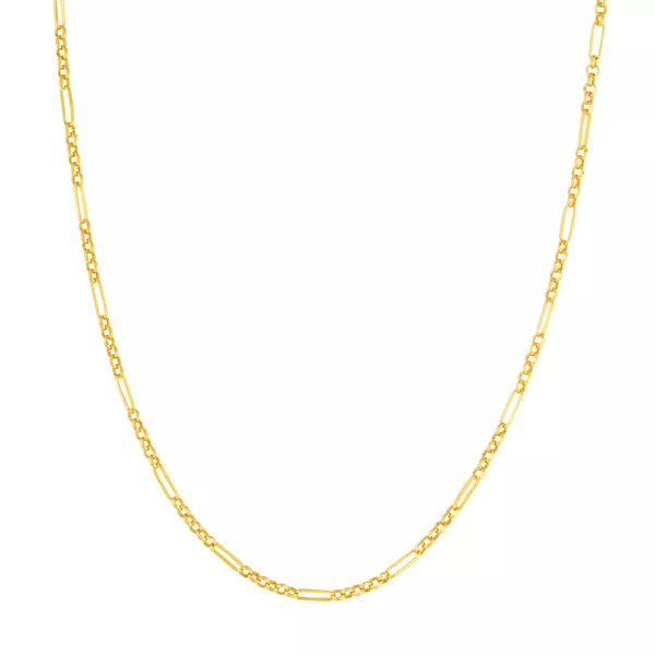 Paperclip Station Chain Necklace (18 in)
