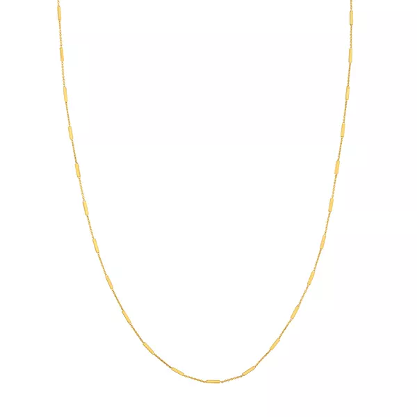 Bar Station Gold Necklace