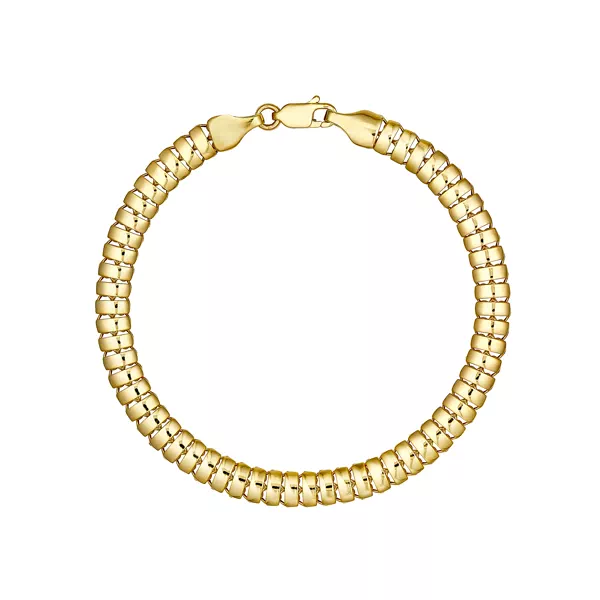 Sculpted Coil Gold Bracelet