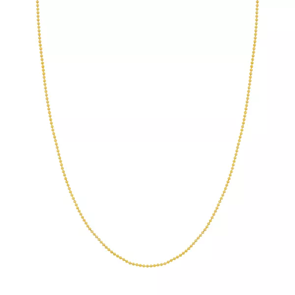 Ball Chain Gold Necklace (1.5mm)