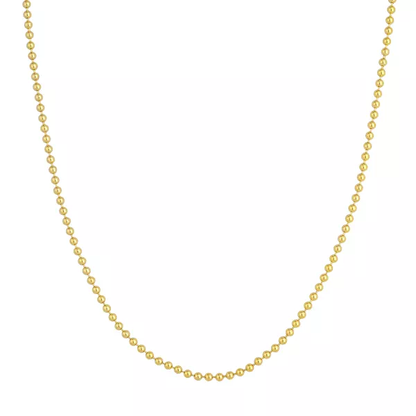 Ball Chain Gold Necklace (2.5mm)