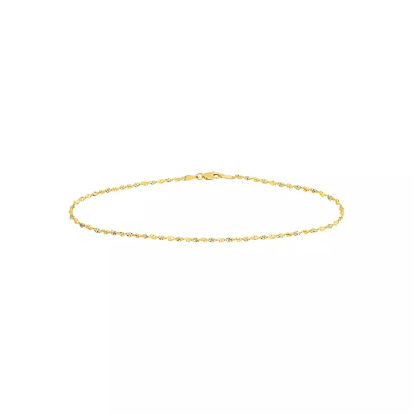 Twisted Link Chain Anklet