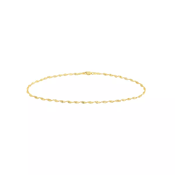 Twisted Link Chain Anklet
