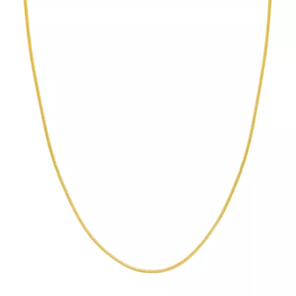 1.7mm Oval Snake Chain Necklace (16 in)