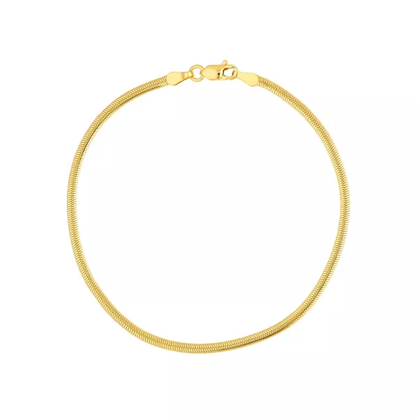 Oval Snake Chain Bracelet (2.3mm)