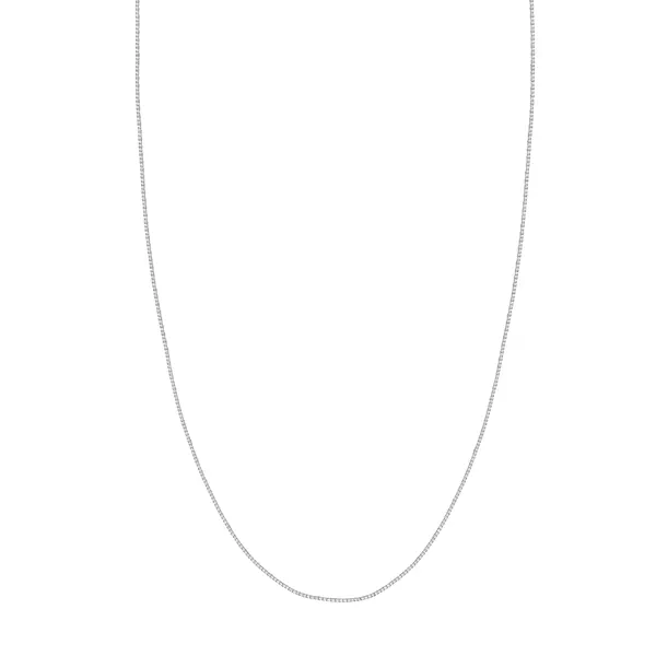 Box Chain Gold Necklace (0.96mm, 18 inches)