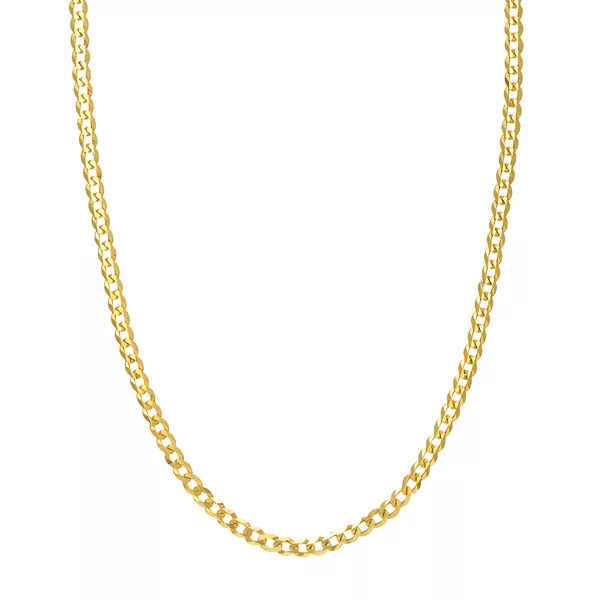 Curb Chain Gold Necklace (4.95mm, 24 inches)