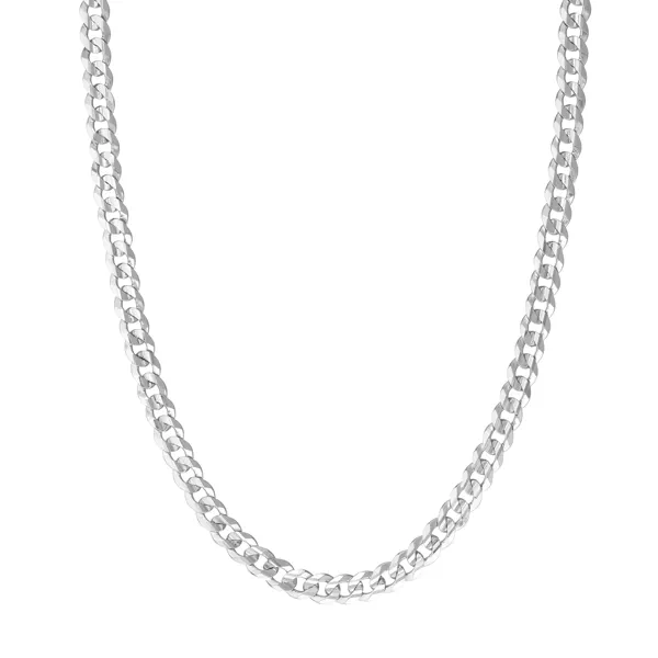 Cuban Silver Necklace (7.05mm, 24")