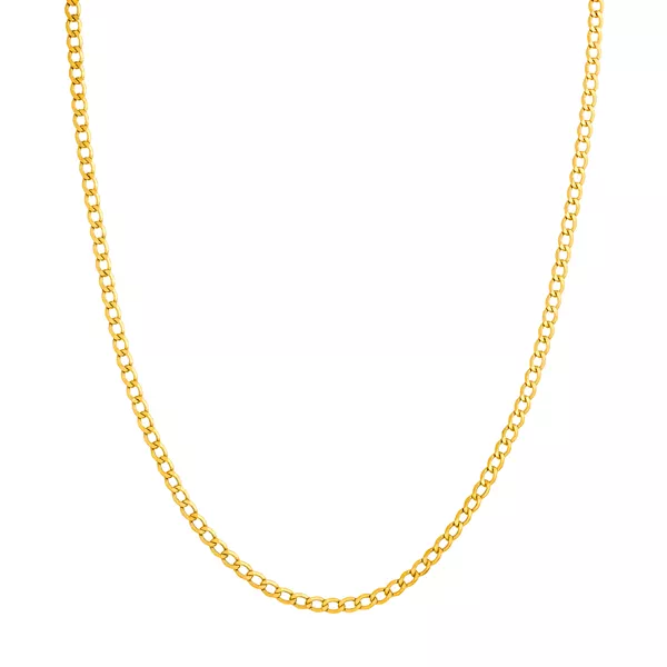 3.4mm Curb Chain Necklace (18 in)