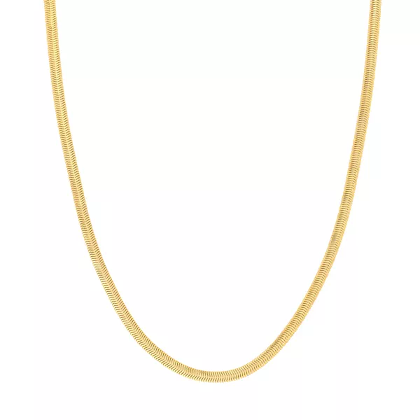 Flat Snake Gold Chain (4.2mm)