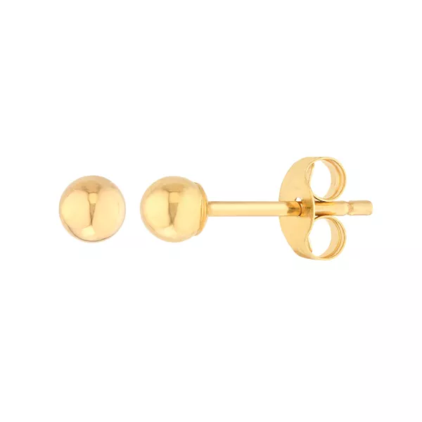 Ball Stud Earrings (3mm)