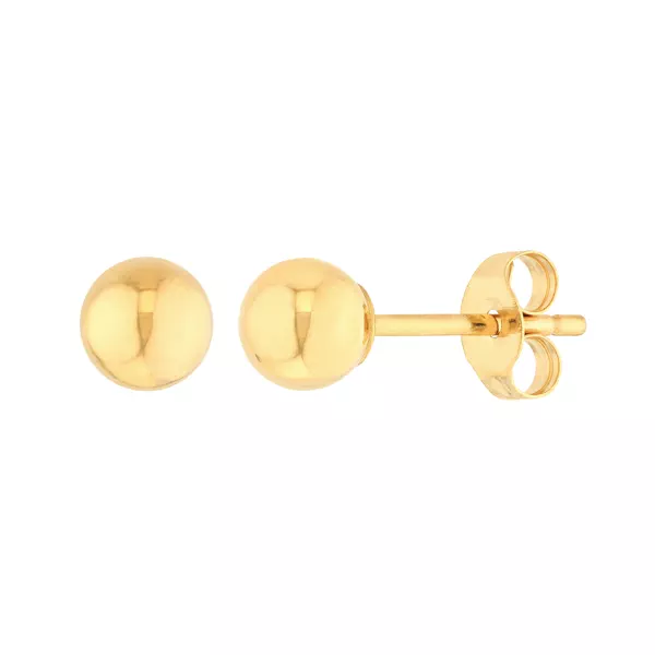 Ball Stud Earrings (4 mm)