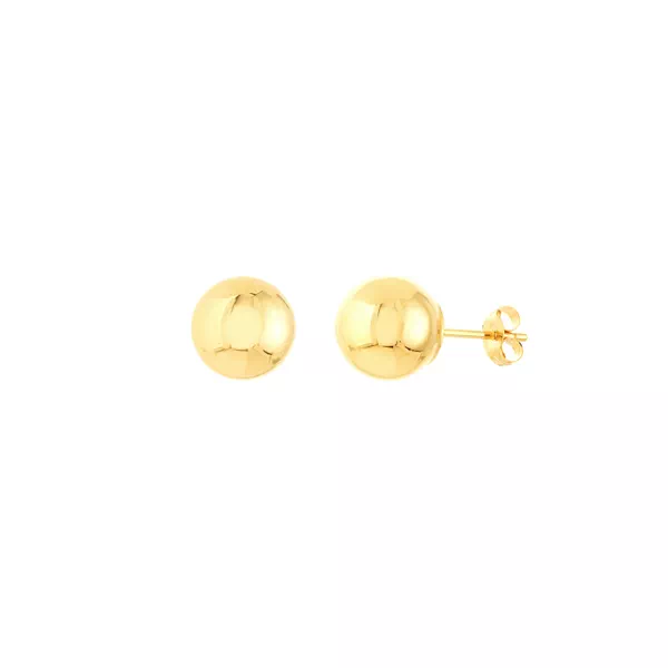 Ball Stud Earrings (8 mm)