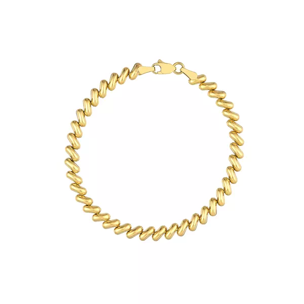 San Marco Twist Gold Bracelet