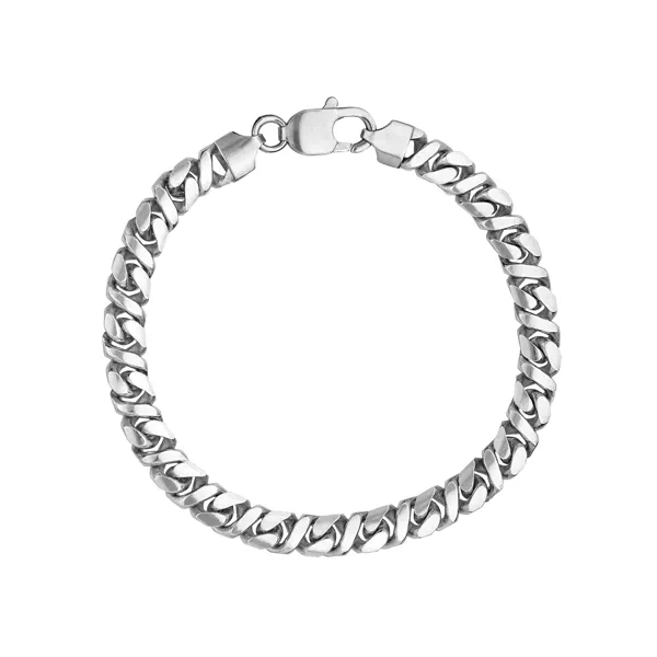 Curb Silver Bracelet
