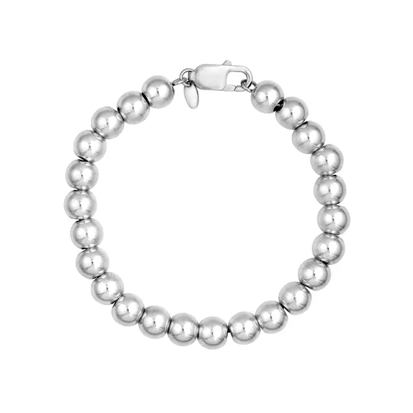 Beaded Silver Bracelet