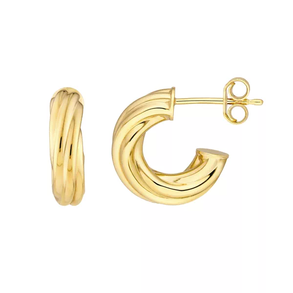 Bombe Gold Huggie Earrings