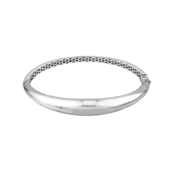 Graduated Silver Bangle