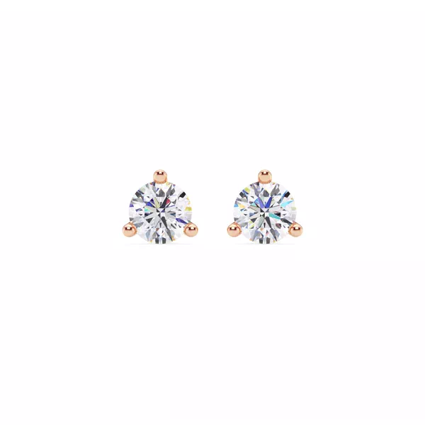 Three-Prong Martini Diamond Screw-Back Earrings (1 ct. tw.)