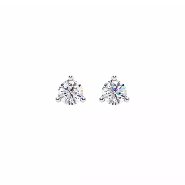 Three-Prong Martini Diamond Screw-Back Earrings (3/4 ct. tw.)