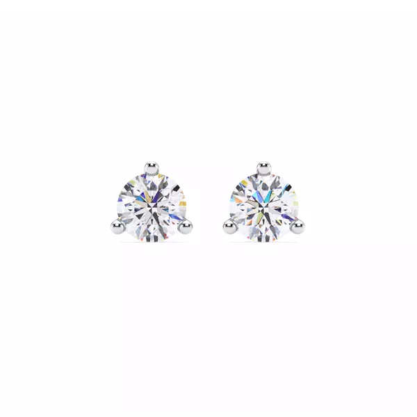 Three-Prong Martini Diamond Screw-Back Earrings (1 1/2 ct. tw.)