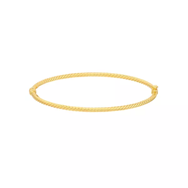 Twisted Rope Gold Bangle