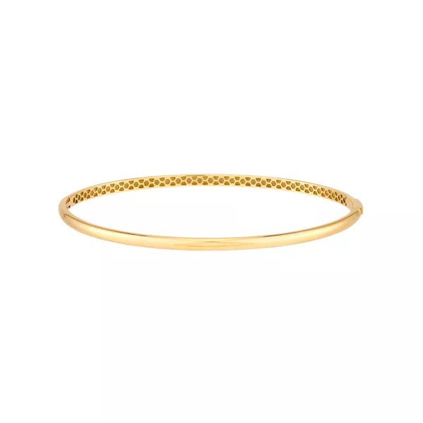 Honeycomb Gold Bangle