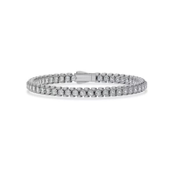 Setting Multidimensional Lab Diamond Tennis Bracelet (6 ct. tw.)