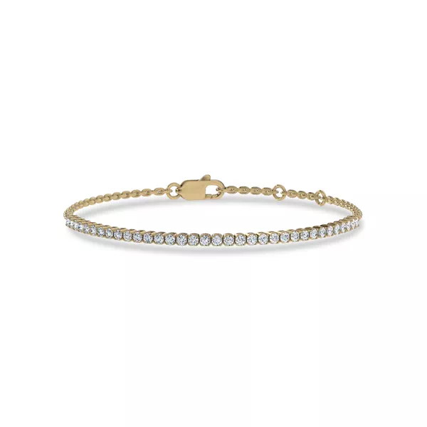 Lab Diamond Tennis Chain Vermeil Bracelet (1 ct. tw.)