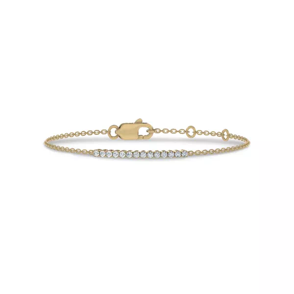Petite Lab Diamond Tennis Chain Vermeil Bracelet (0.25 ct. tw.)