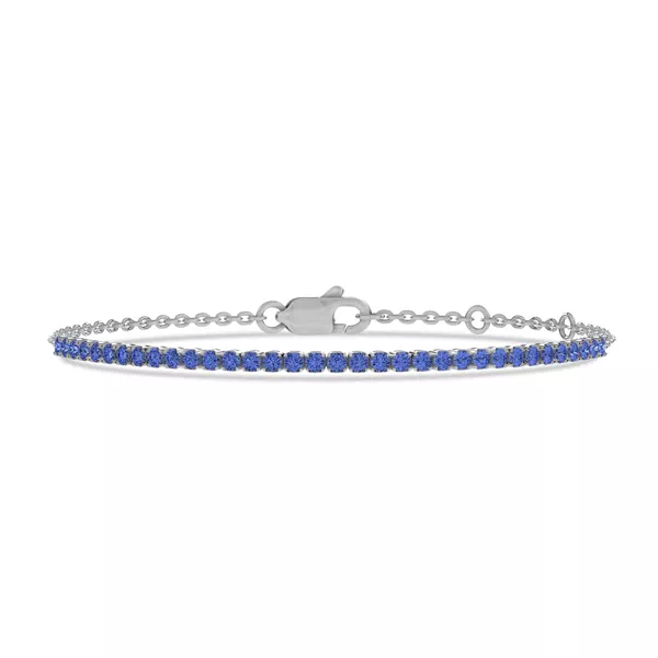 Lab Sapphire Tennis Chain Bracelet (1.45 ct. tw.)