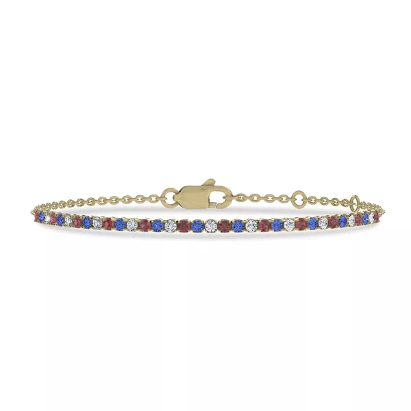 Americana Tennis Chain Vermeil Bracelet