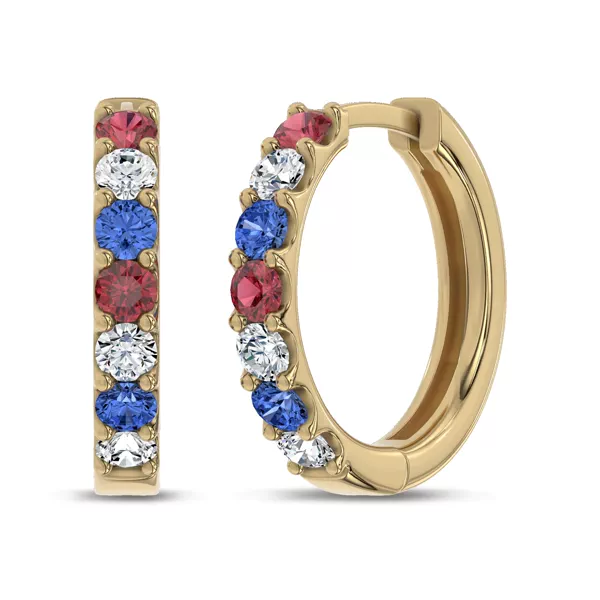 Americana Huggie Earrings
