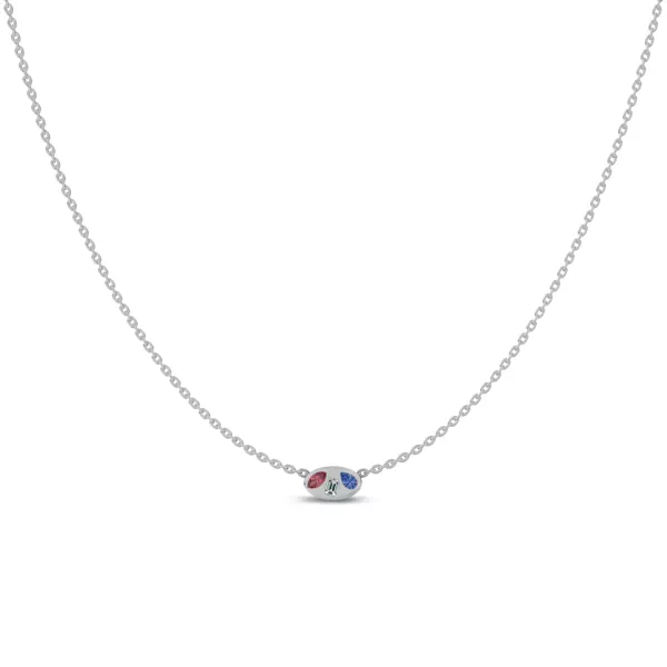 Americana Mixed Shape Lab Diamond Necklace