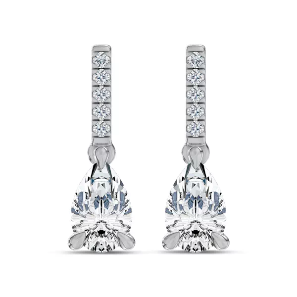 Pear Lab Diamond Link Drop Earrings (1 ct.tw.)