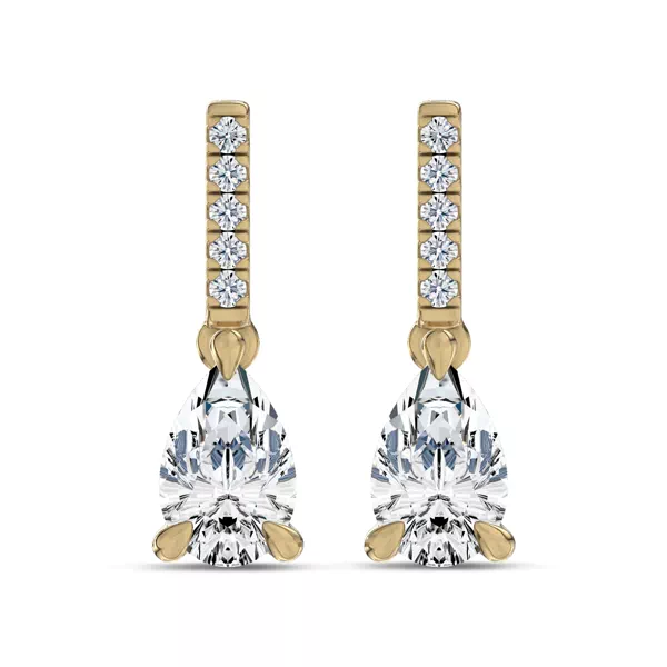 Pear Lab Diamond Link Drop Earrings (1 ct.tw.)