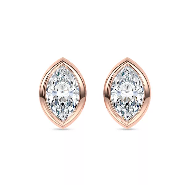 Maravina Marquise Bezel Lab Diamond Stud Earrings by Christian Siriano (.32 ct. tw.)