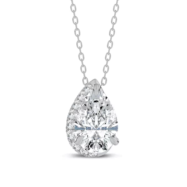 Lab Diamond Sweep Pendant by Christian Siriano (3 ct. tw.)
