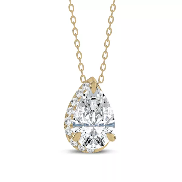 Lab Diamond Sweep Pendant by Christian Siriano (3 ct. tw.)