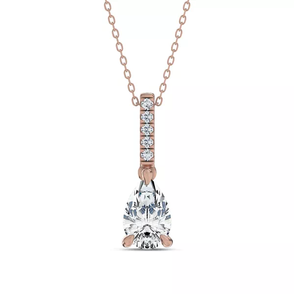 Pear Lab Diamond Link Drop Pendant (1 ct. tw.)